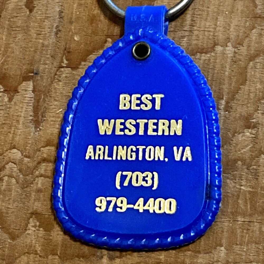 Arlington Virginia Hotel Best Western Advertisement Novelty Key Chain